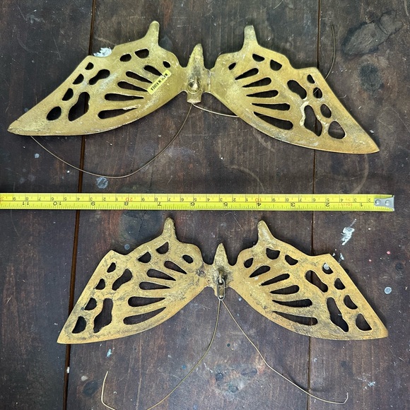 Brass Butterfly Wall Hanging Decor - Picture 2 of 2
